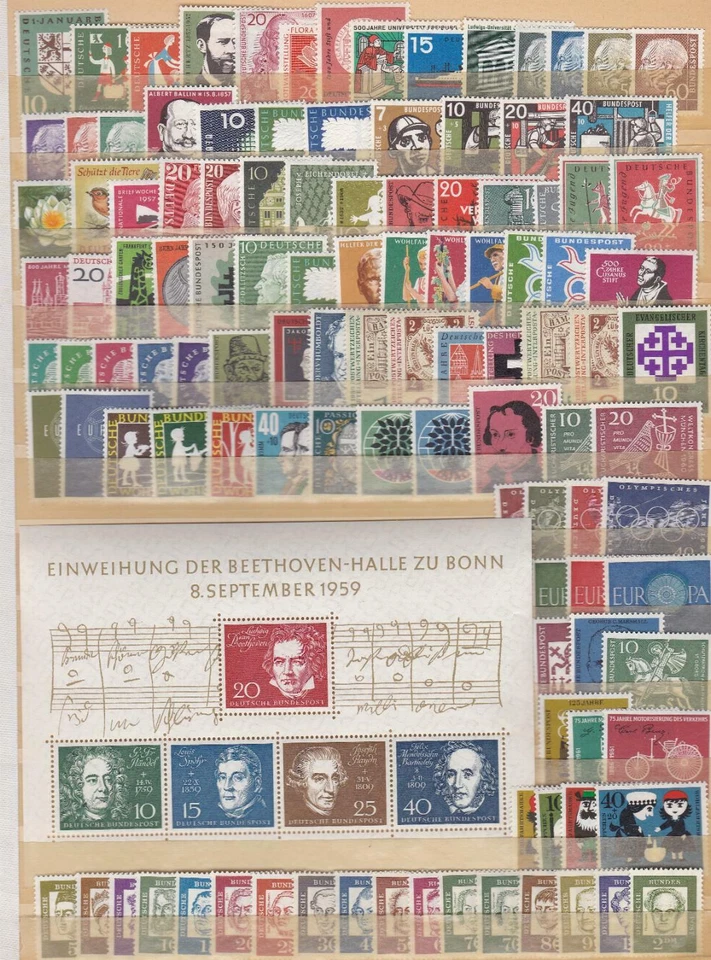 WEST GERMANY 1955-2000 STRONG COMPLETE MNH collection incl. all Sheets - Image 2 of 4
