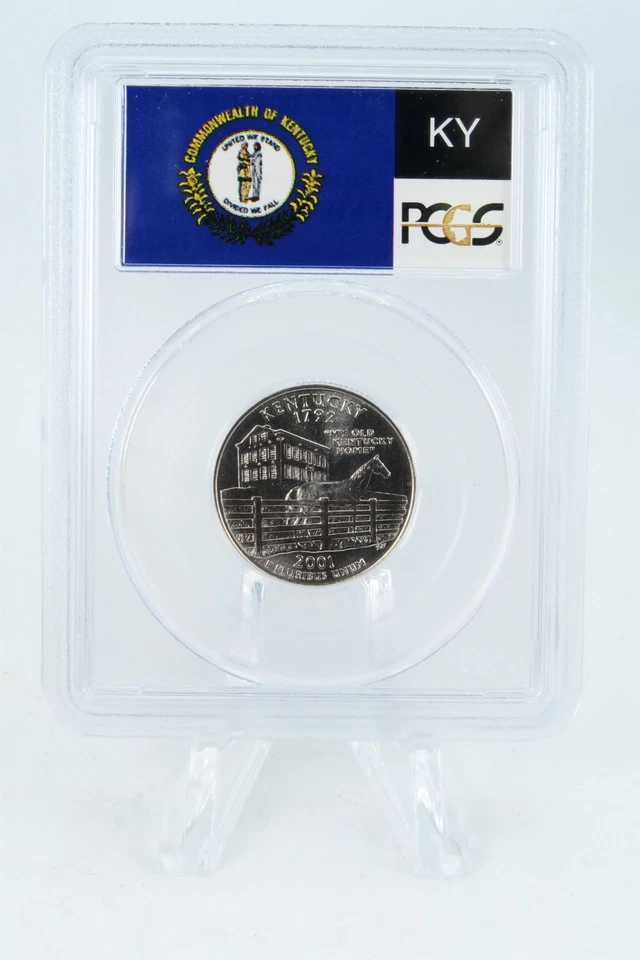 2001-P PCGS MS67 Kentucky State Quarter Business Strike 25C - Image 2 of 2