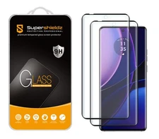 2X Supershieldz Tempered Glass Screen Protector for Motorola Edge 2023 (Black)