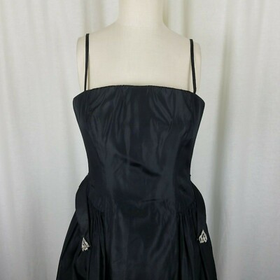 strapless open back dress Elegant Long Mermaid V-Neck Satin Dark Green Prom Dress main image 1
