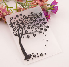Plastic Embossing Folder Tree Flower Scrapbook Card Making DIY Paper Craft