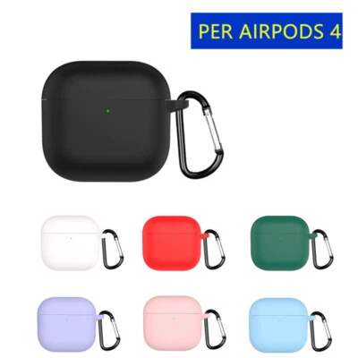 COVER CUSTODIA CASE in GOMMA SILICONE per APPLE AIRPODS 4