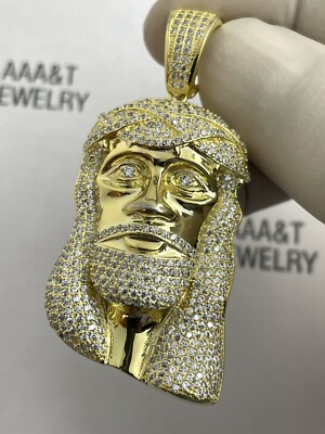 925 Solid Sterling Silver Cubic Zirconia Jesus Pendant | eBay