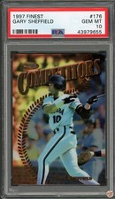 1997 FINEST GARY SHEFFIELD #176 PSA 10 POP 1 (655)
