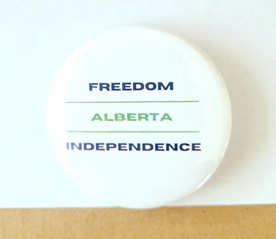 Official Alberta Independence Party - Freedom button - Canada politics pin