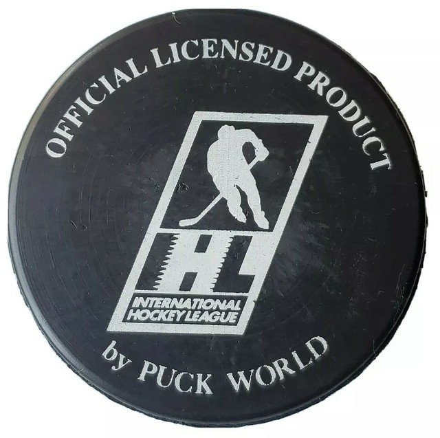 DENVER GRIZZLIES VINTAGE OFFICIAL IHL HOCKEY PUCK BY PUCK WORLD CZECH