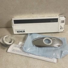 Kohler K- 14531-CP Polished Chrome Escutcheon 6 Inch Bathroom Faucet Plate