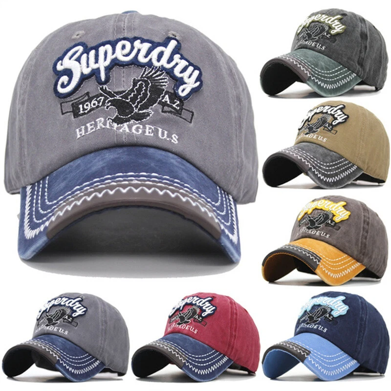 Mens Womens Baseball Cap Snapback Sport Hip Hop Sun Hat Casquette Hat Cotton UK