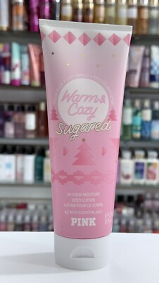 VICTORIA S SECRET PINK WARM & COZY SUGARED FRAGRANCE BODY LOTION CREAM 8 oz