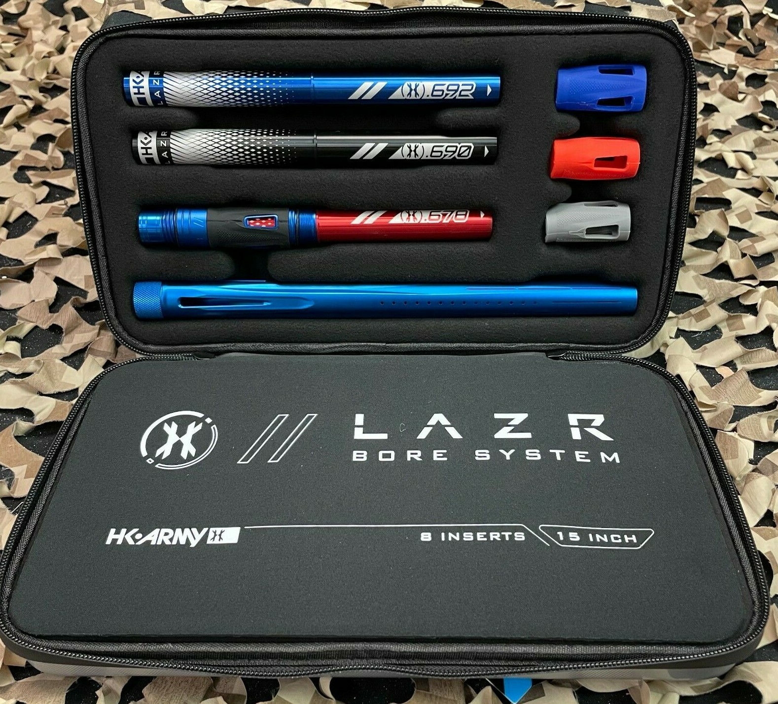 NEW HK Army Luxe Threaded LAZR Barrel Kit w/ Colored Inserts - Dust Blue