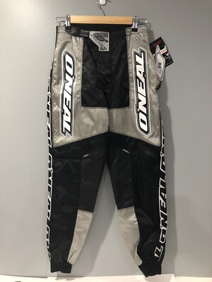 O'Neal Elements Racing Pants 28 Black Gray White Motor Cross Dirt