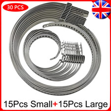 Pack of 30 Universal CV Boot Clips Kit Stainless Steel Axle CV Joint Crimp Clamp