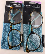 Foster Grant 3.25 MAGNIVISION BRYN TEAL Soft Case NEW 2 pc