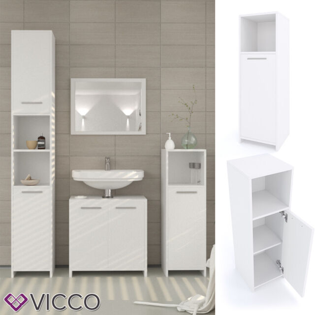 Vicco Mobile sottolavabo per bagno Kiko, Calcestruzzo/Bianco, 58 x 60 cm :  : Casa e cucina