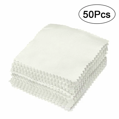 Silver Cleaning Cloth Polishing | BULK 50pcs | ANTI TARNISH Cleaner | - Picture 2 of 7