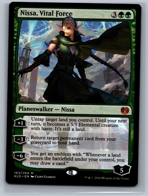Magic The Gathering Kaladesh Nissa, Vital Force #163/264 MTG TCG CCG