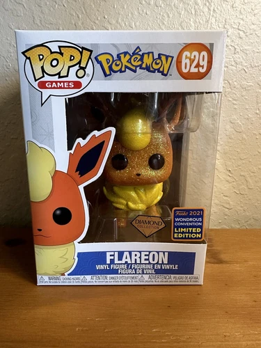 Funko Pop Pokemon - Diamond Flareon Wonder Con Official Convention Sticker #629
