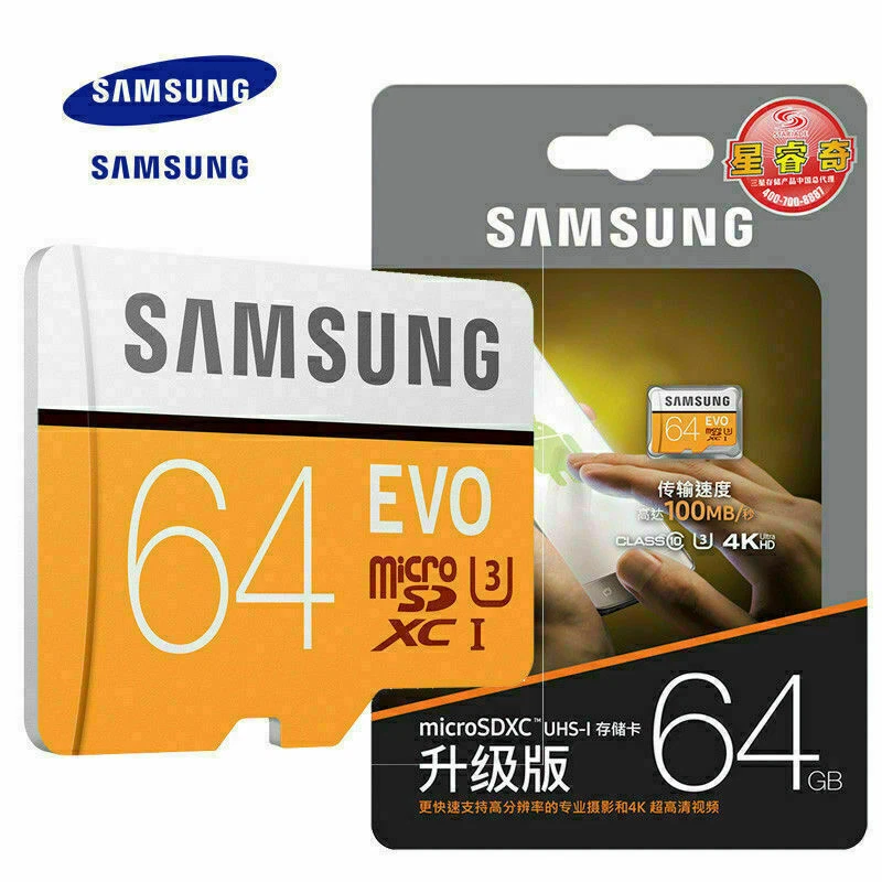 Samsung 64GB 128GB microSD SDHC SDXC EVO TF Class 10 UHS-I Memory Card F/ CCTV - Image 2 of 4