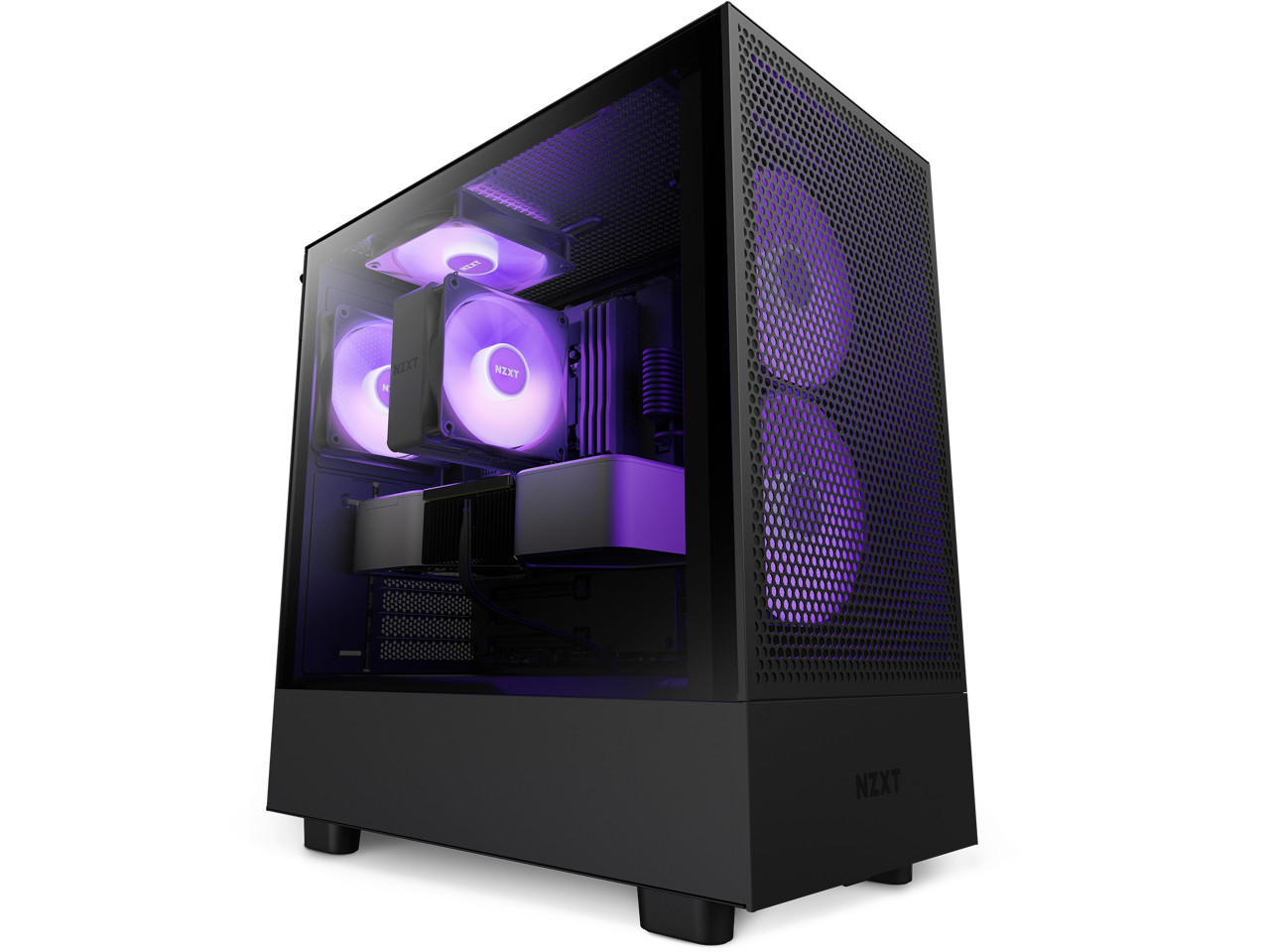 NZXT H Series H5 2023 Flow RGB Edition Корпус ATX Mid Tower черного цвета-CC-H5
