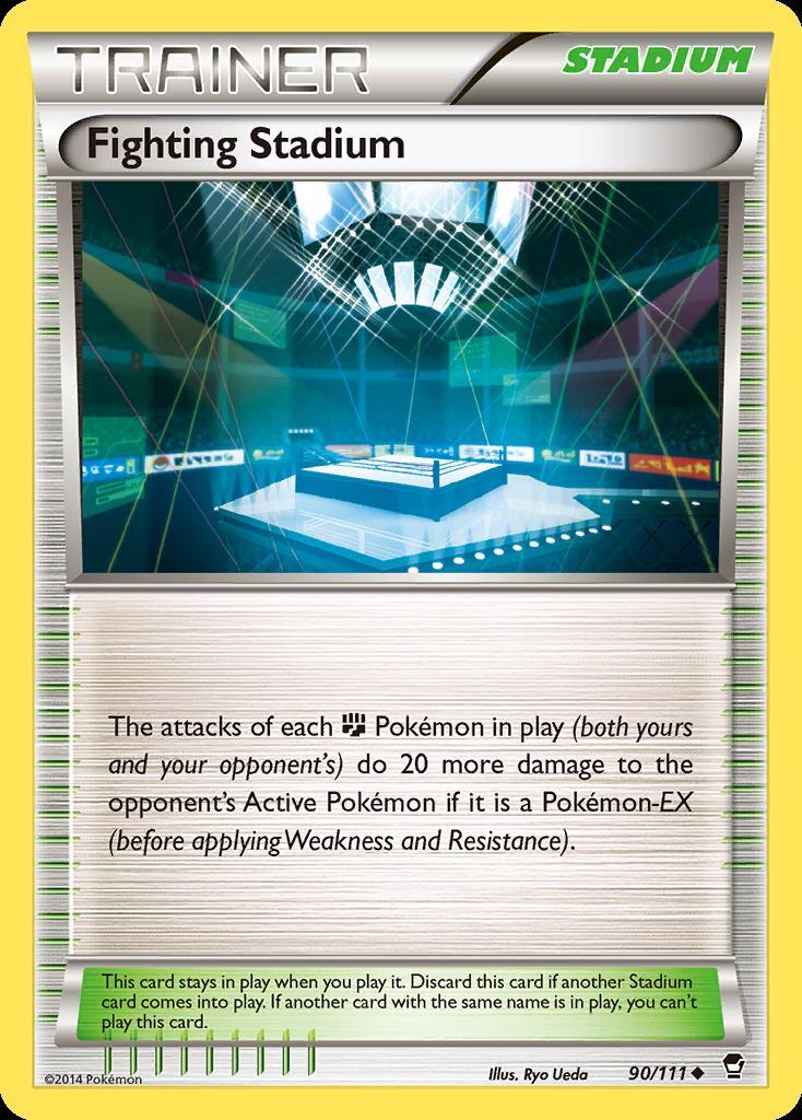 Pokemon Fighting Stadium (90/113) Furious Fists LP