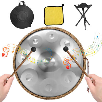 Handpan Drum D/G Minor 9-10 Notes 18-22IN Steel Drum Percussion Instrument 