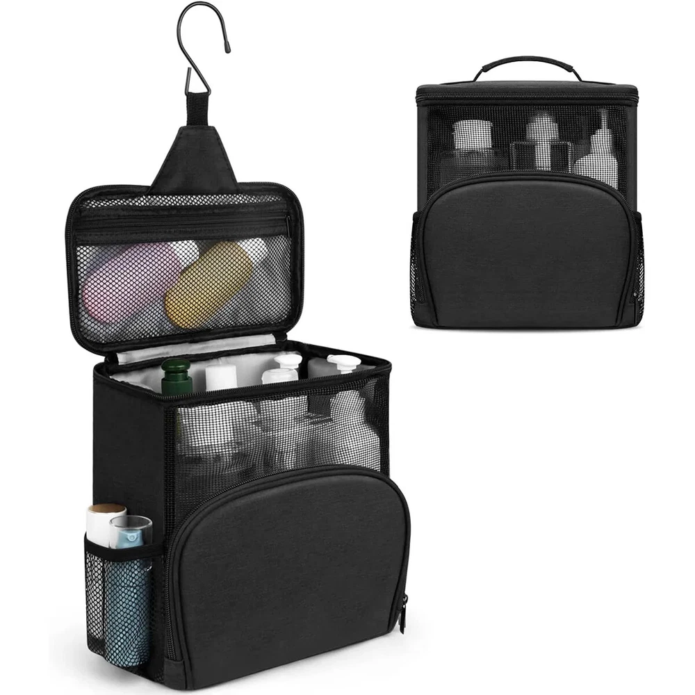 Shower Caddy Bag Portable Hanging Shower Tote Bags with Hook Travel Toiletry Bag