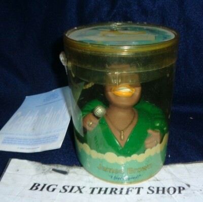 Vintage CelebriDucks Celebrity Rubber Duck Duckie 2001 James Brown