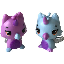 NEW Hatchimals Colleggtibles Rare Lot of 2 Owlicorn Special Edition Purple Blue