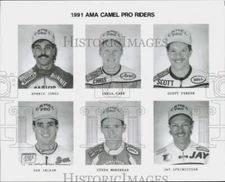 1991 Press Photo AMA Camel pro rider head shots - afa12606