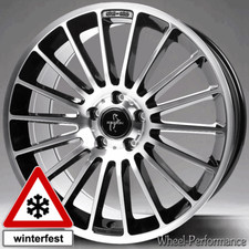 17 Zoll K1 Alufelgen 7x17 5x108 ET48 schwarz frontpoliert für Toyota und Volvo