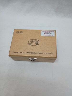 UTC ss Analytical Weights Missing 1 1mg-100gms In Wood Box 