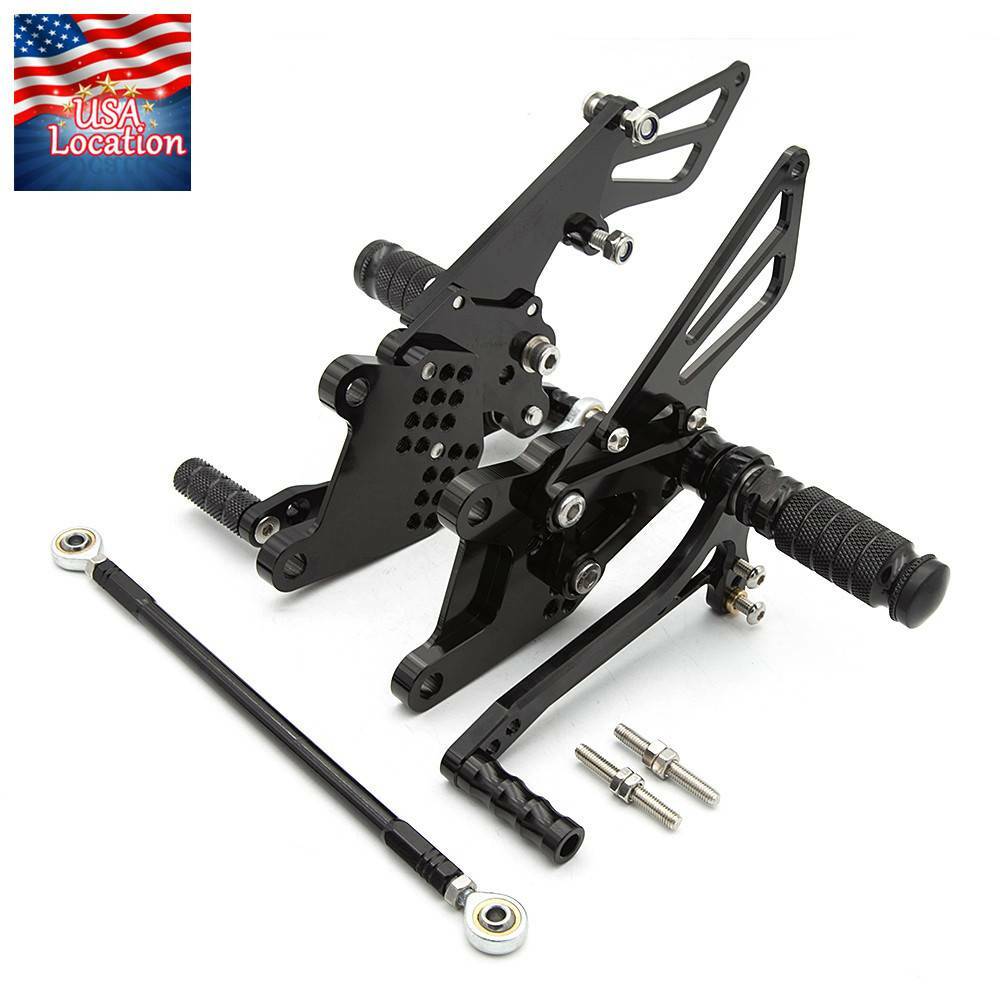 For NINJA ZX10R 2006 2007 2008 2009 2010 CNC Rearset Footpegs Rear
