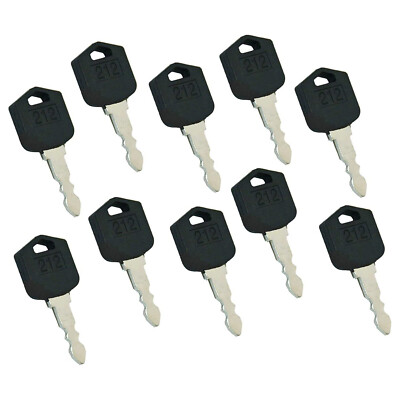 New 10 PCS 212 Ignition Keys D554212 for Doosan Daewoo Forklift D25 D35 G25 G35