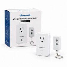 DEWENWILS Indoor Remote Control Electrical Outlet Plug Wireless On Off Switch
