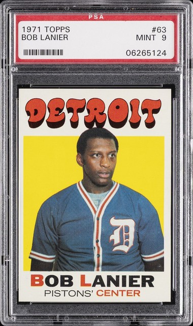 1971 TOPPS #63 BOB LANIER PSA 9