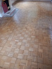60s Red Oak 5-finger Parquet Flooring - Whole 18" x 18" tiles - 4 Sq Yd