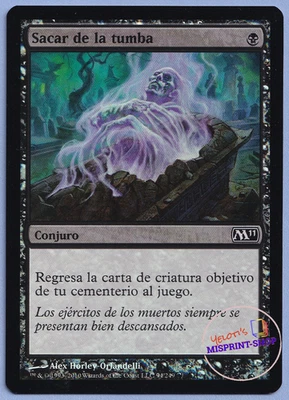 Disentomb Foil Mtg MISPRINT Spanish. Returns a creature to PLAY instead of hand - Imagen 1 de 4