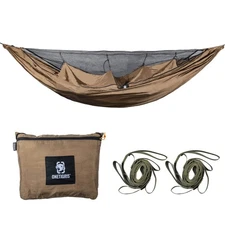 KOMPOUND Camping Hammock with Net, Lightweight Portable Hammock with Warm Int...