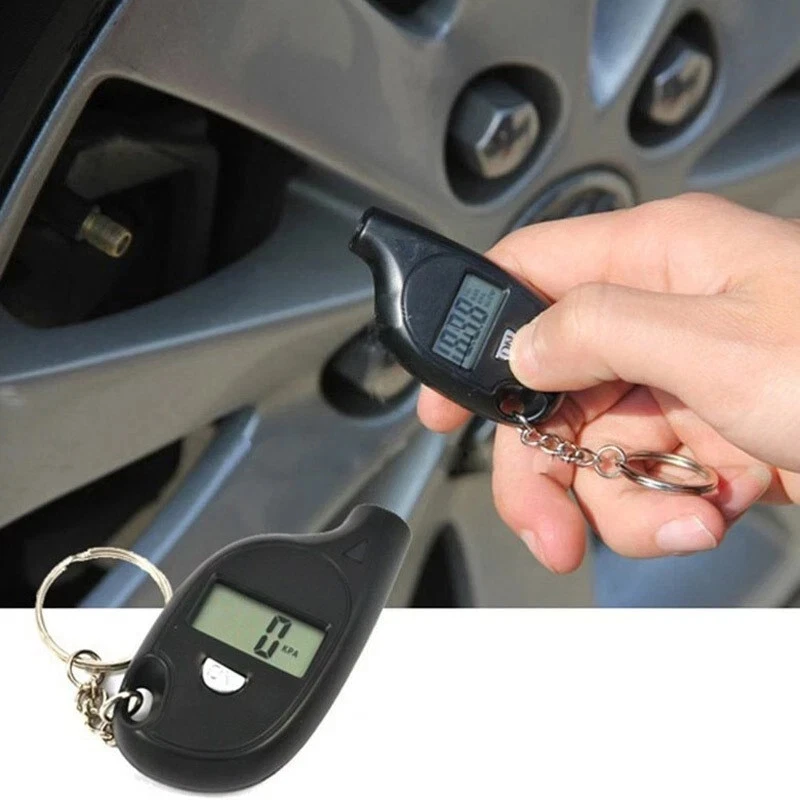 Mini Digital Tire Pressure Gauge TPMS Tools Car Bike Motor Tyre Pressure Tester — 第 3/3 张图片