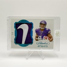 2019 Panini Flawless Irv Smith Jr. Patch Serial Numbered 2/2 Vikings #PAT-ISM