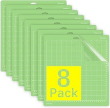 Cutting Mat for Cricut Explore One/Air/Air 2/Maker 8 Pack 12X12 Inch Standard Gr