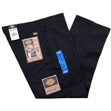 NWT Dickies Men's 8038BK Cell Phone Pocket Work Pants BLACK 38x30 Classic Fit