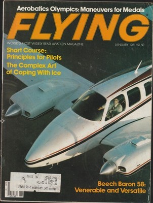 Flying Aviation Magazine Beech Baron 58 Venerable Versatile January 1981