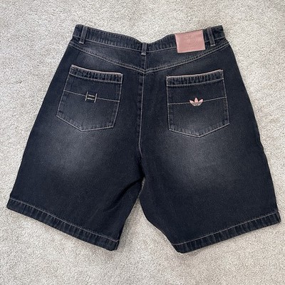 Adidas Originals Tyshawn Denim Jean Shorts Black Size 34