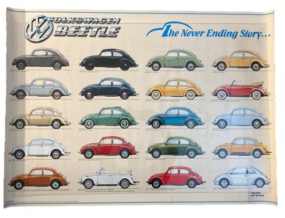 Volkswagen Beatle Poster The Never Ending Story   1936-1998 Michael Julin 2002