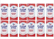 Clear Eyes, Redness Relief Eye Drops, 0.5 Fl Oz Pack of 12 LONG EXPIRATION