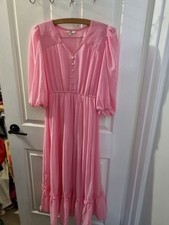 AND India Vintage Look Pink Gown Size 10 - Small Fault See Description 