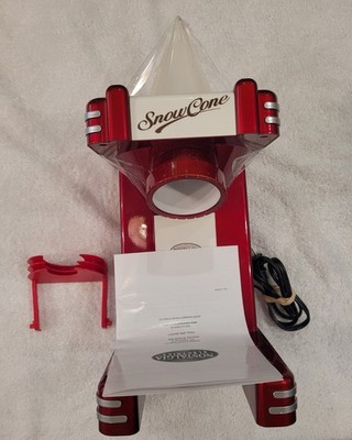 Nostalgia Electrics RSM-702 Retro Snow Cone Maker New No Box Complete Tested