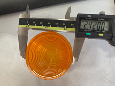 Vintage Signal Stat 10m Amber Beehive Marker Light Plastic Lamp Lens 34741