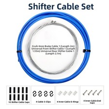 Kit cavi freno e cambio di ricambio con alloggiamento basso attrito per bici